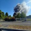 Incendie en cours à Casse Auto 16 à Ma Campagne